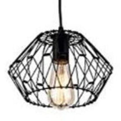 Black Unique Statement Metal Dimmable Chandelier With Black Shades