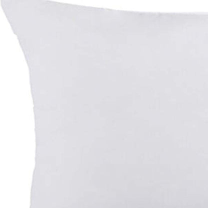 20" X 12" White Blown Seam 100% Cotton Lumbar Pillow Insert