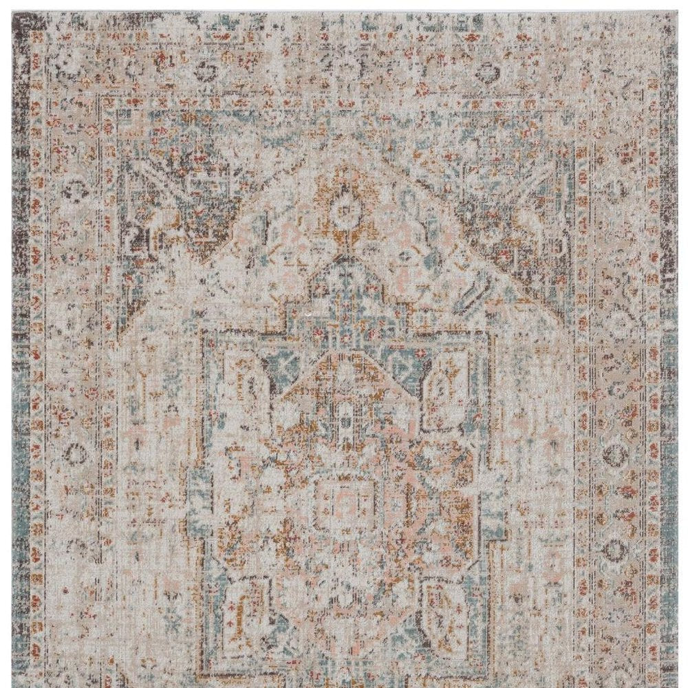 9' X 12' Beige Indoor Outdoor Area Rug
