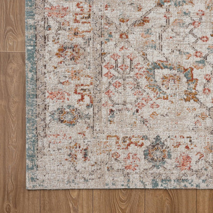 8' X 10' Beige Indoor Outdoor Area Rug