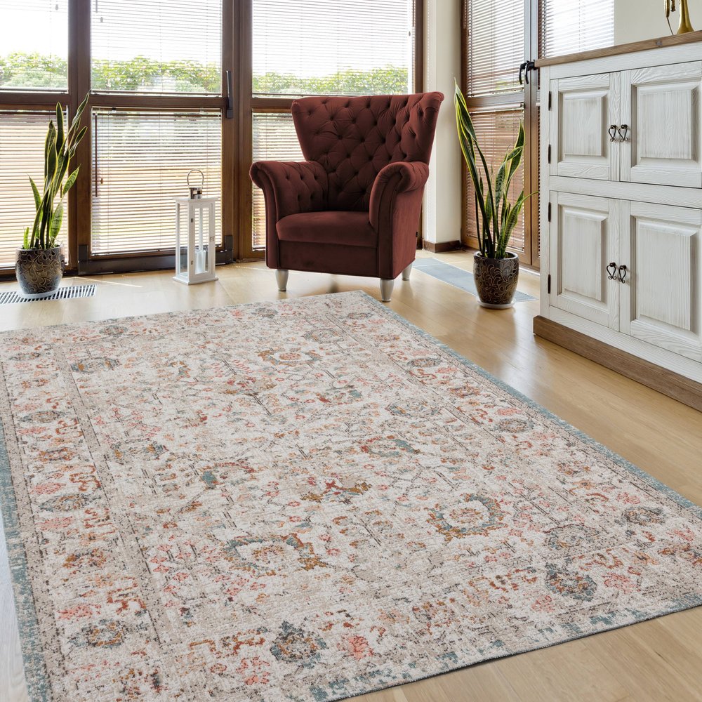 8' X 10' Beige Indoor Outdoor Area Rug