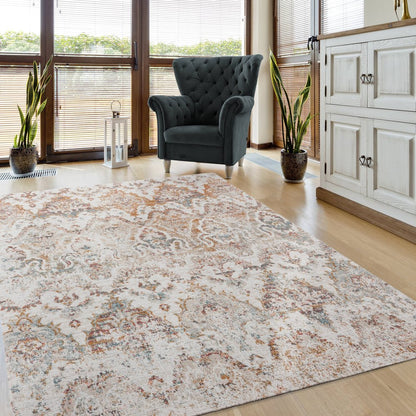 8' X 10' Beige Indoor Outdoor Area Rug