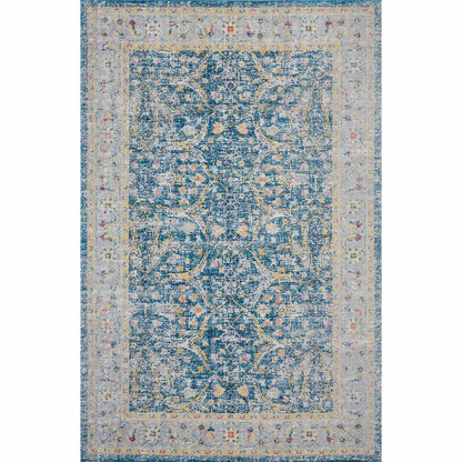 8' X 10' Blue Indoor Outdoor Area Rug