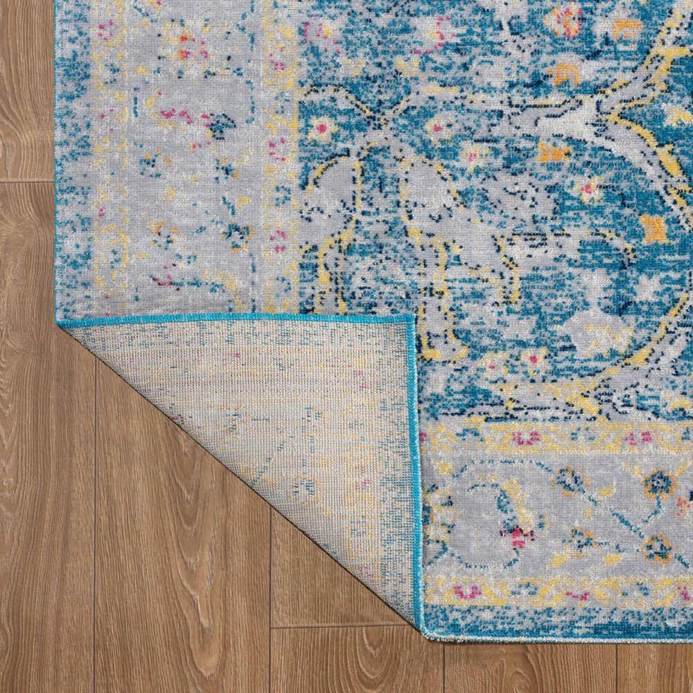 8' X 10' Blue Indoor Outdoor Area Rug