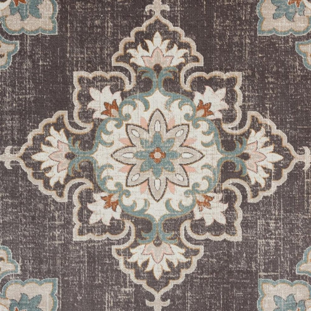8' X 10' Brown Indoor Outdoor Area Rug