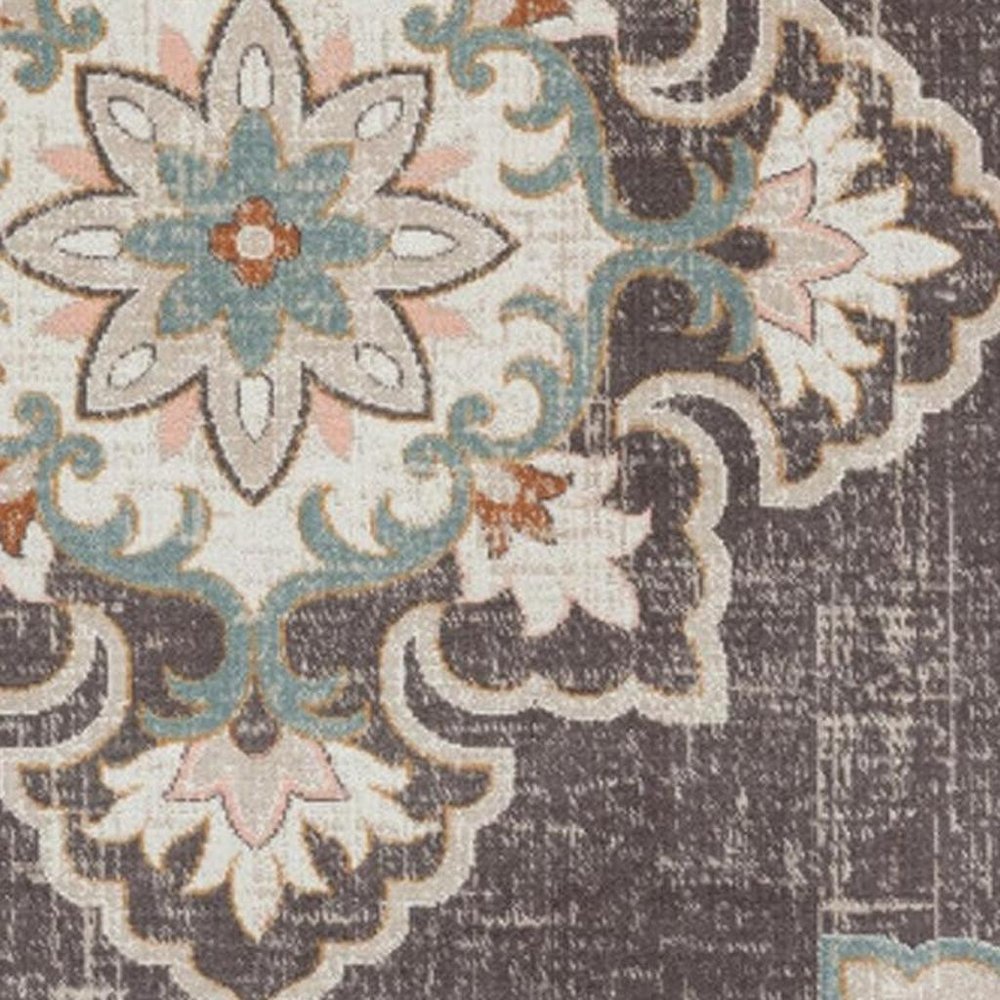 8' X 10' Brown Indoor Outdoor Area Rug