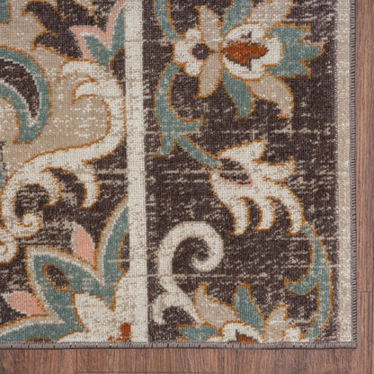 8' X 10' Brown Indoor Outdoor Area Rug