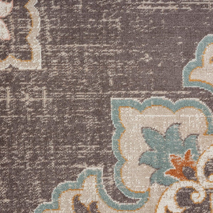 8' X 10' Brown Indoor Outdoor Area Rug