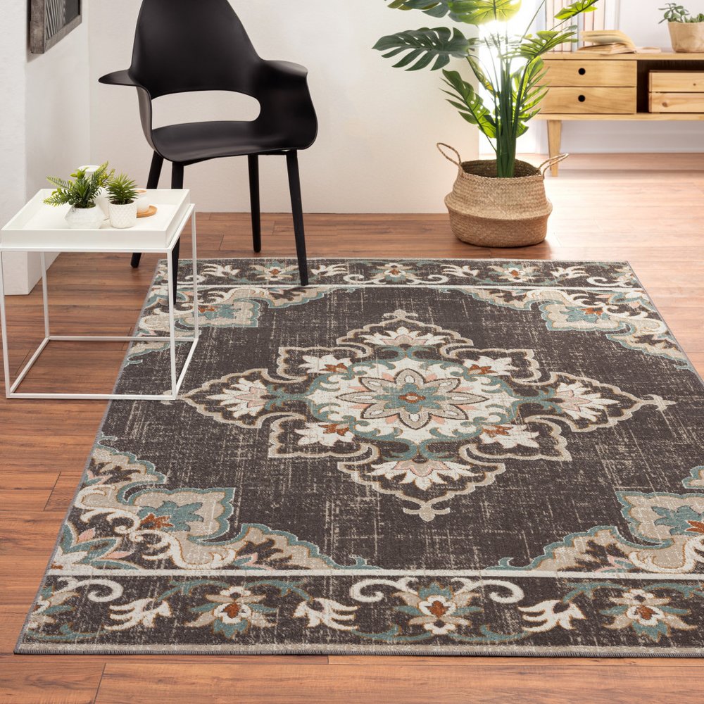 8' X 10' Brown Indoor Outdoor Area Rug