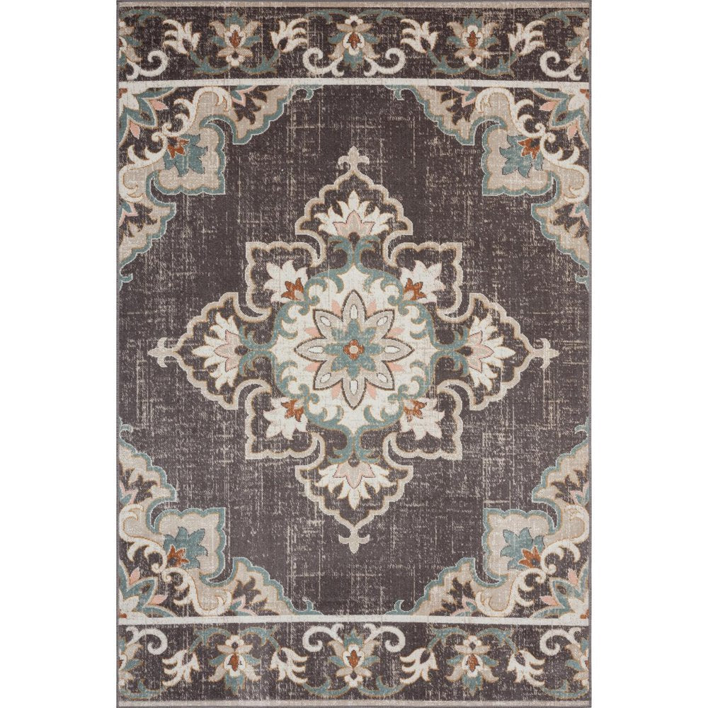 8' X 10' Brown Indoor Outdoor Area Rug