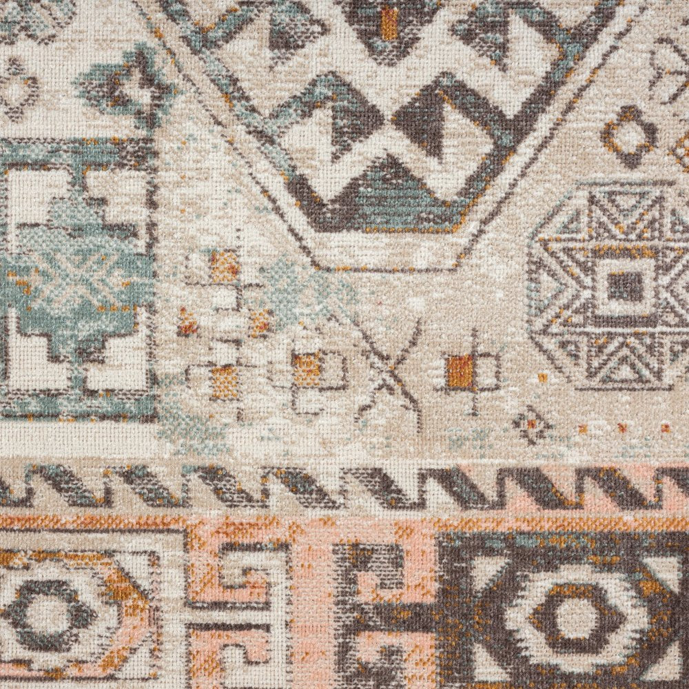 8' X 10' Cream Indoor Outdoor Area Rug