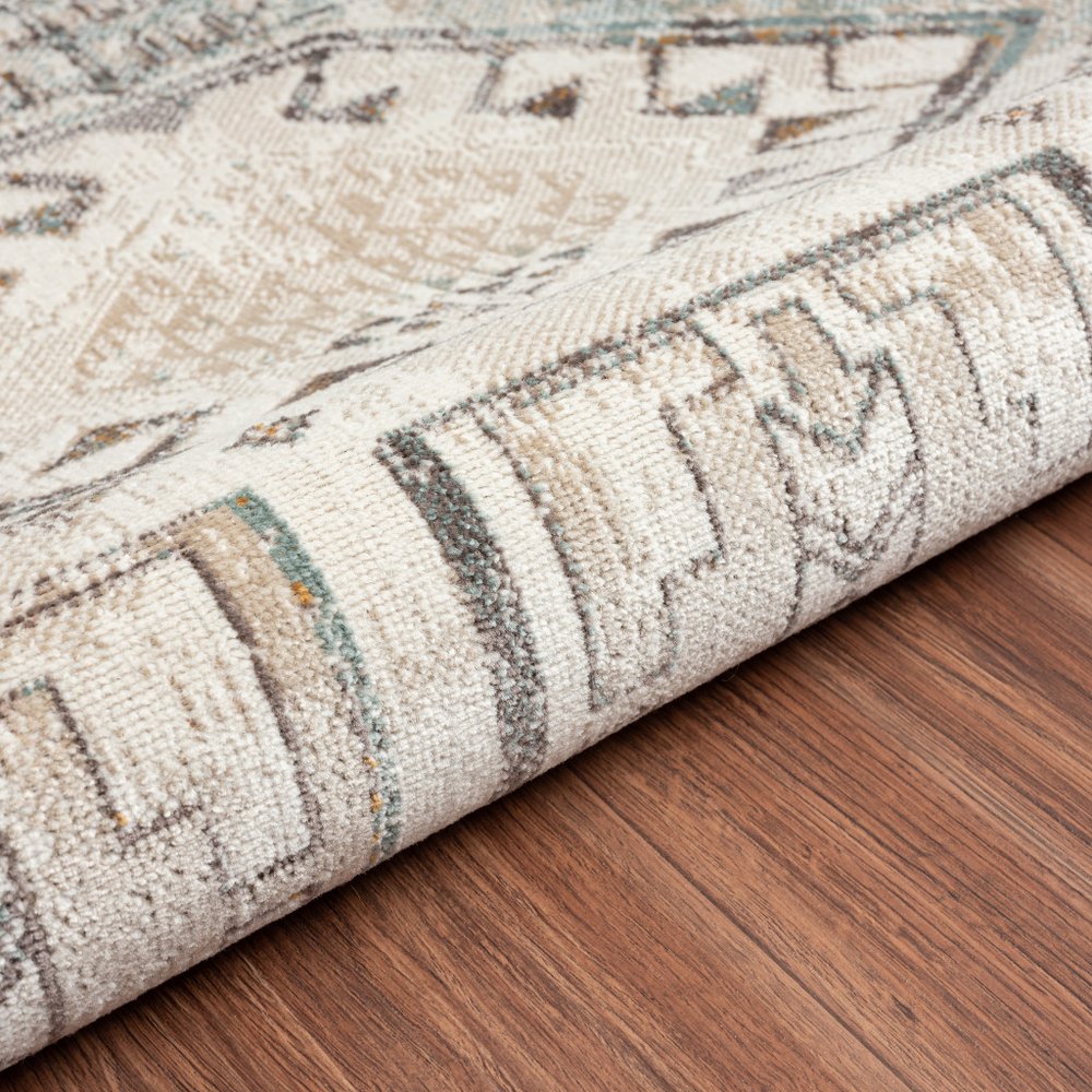 8' X 10' Cream Indoor Outdoor Area Rug