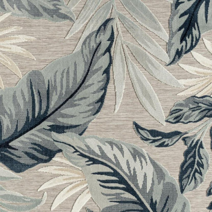 8' X 10' Blue And Gray Indoor Outdoor Area Rug