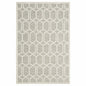 5' X 7' Gray And Ivory Geometric Stain Resistant Indoor Outdoor Area Rug
