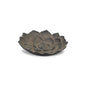 6" Black Lotus Flower Metal Handmade Tray