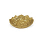 6" Gold Lotus Flower Metal Lotus Leaf Handmade Vanity Tray