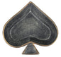 6" Black Ace Of Spades Cast Iron Handmade Vanity Tray
