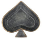 6" Black Ace Of Spades Cast Iron Handmade Vanity Tray