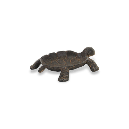 7" Black Turtle Cast Iron Vanity Tray