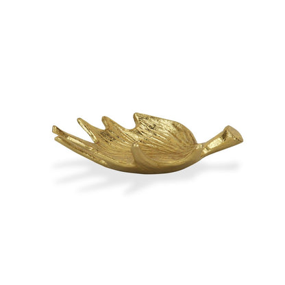 10" Gold Antler Cast Iron Vanity Tray