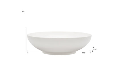White Six Piece Porcelain Service For Six Bowl Set