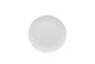 White Six Piece Round Pebbled Porcelain Service For Six Salad Plate Set