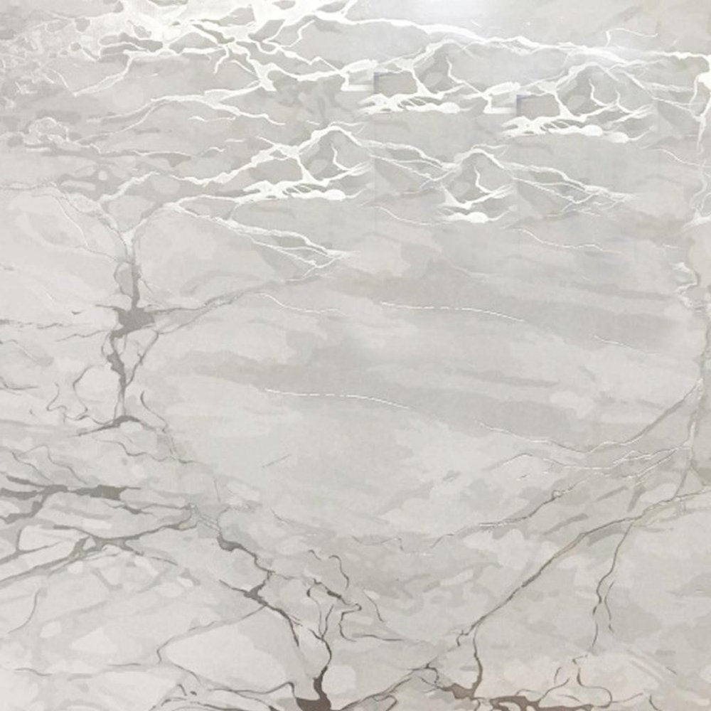 12" X 18" Silver And Gray Abstract Placemats