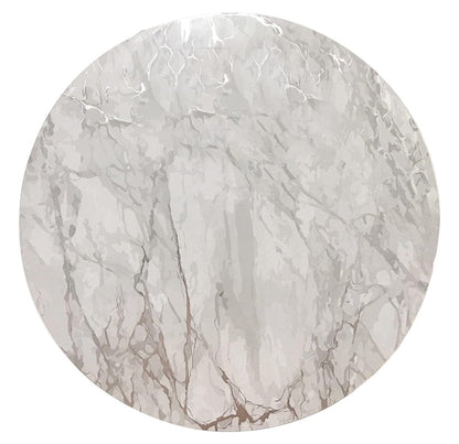 15" X 15" Silver And Gray Abstract Round Placemats