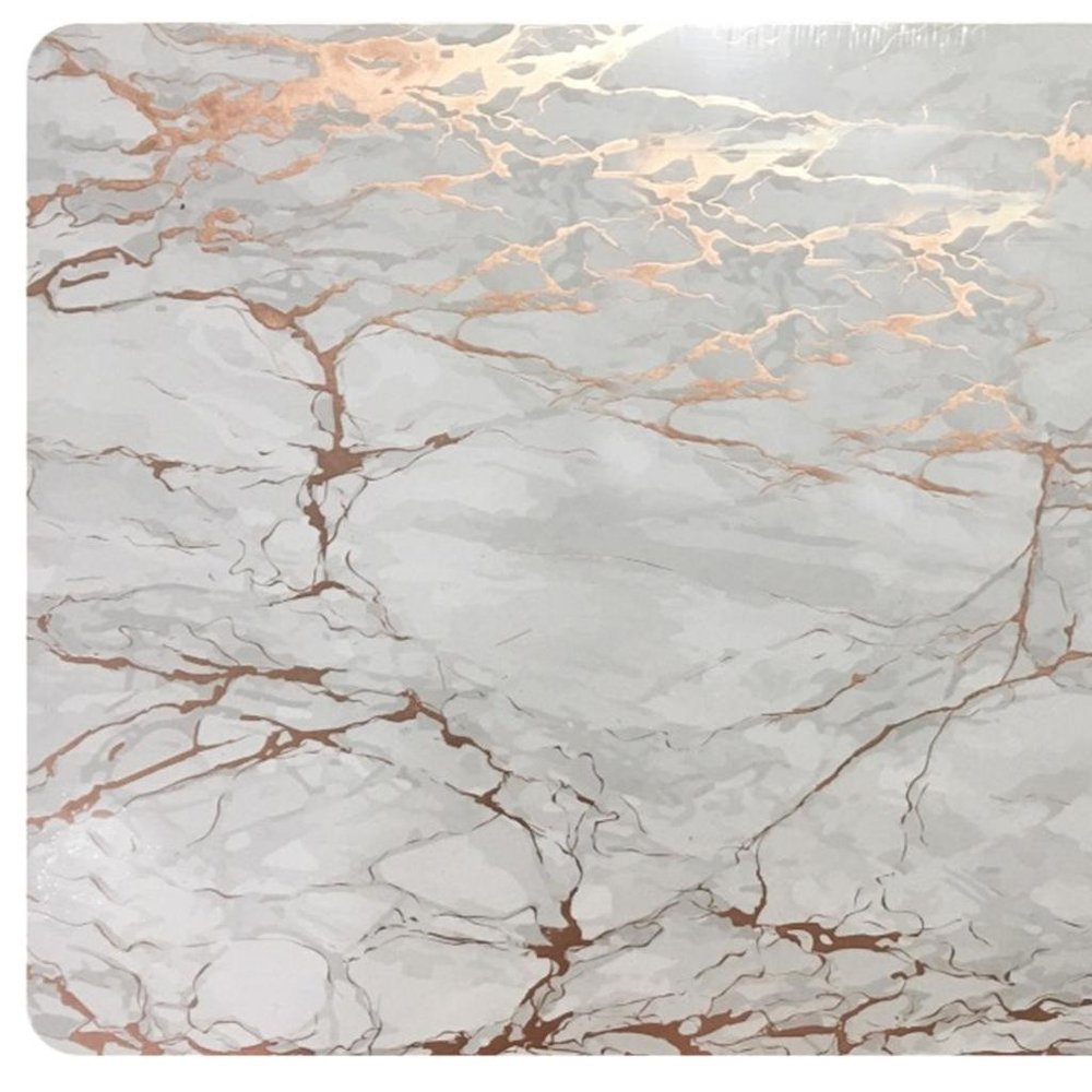 12" X 18" Gold And Silver Abstract Agglomerated cork Placemats