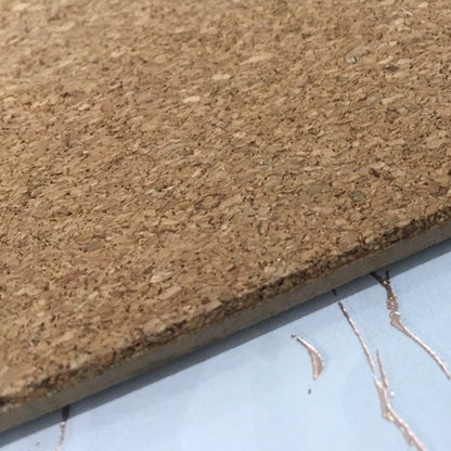 15" X 15" Gold Ivory And Gray Abstract Agglomerated cork Round Placemats