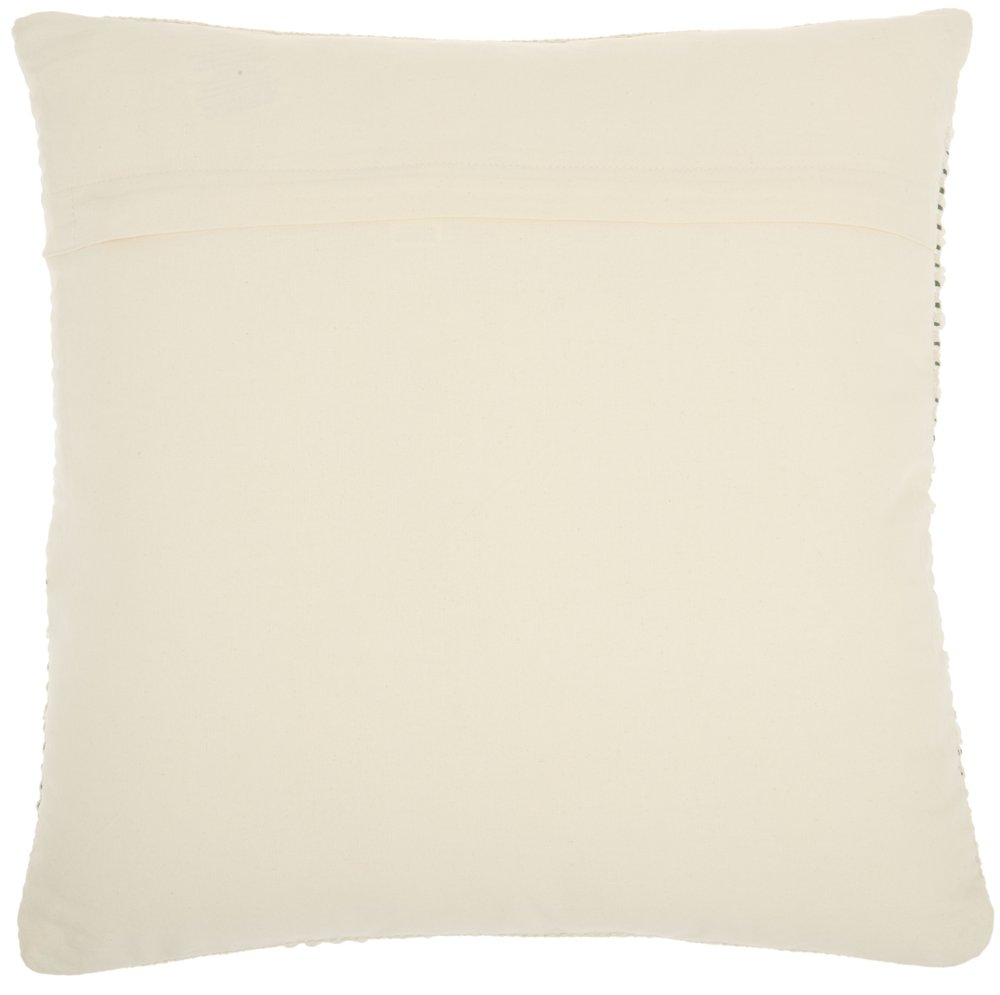 20" X 20" Green And Ivory Christmas Tree Textural Throw Pillow