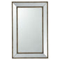 43" Silver Wood Framed Accent Mirror