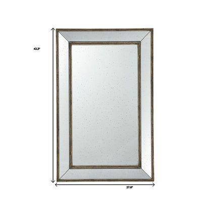 Silver Rectangle Accent Mirror