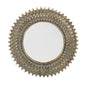 13" Antiqued Gold Sunburst Resin Framed Accent Mirror