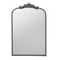 36" Black Arch Iron Framed Accent Mirror
