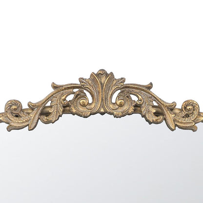 36" Gold Arch Iron Framed Accent Mirror