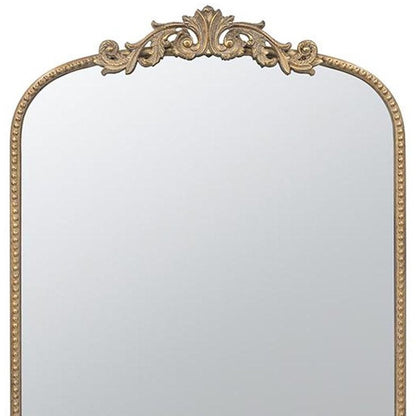 42" Gold Arch Iron Framed Accent Mirror