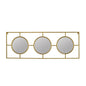 16" Gold Iron Framed Accent Mirror