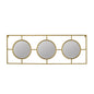 16" Gold Iron Framed Accent Mirror