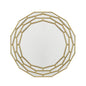 35" Gold Round Framed Accent Mirror