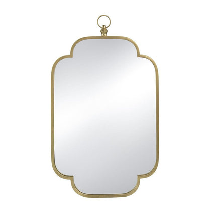 36" Gold Novelty Iron Framed Accent Mirror