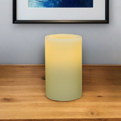 5" Ivory Flameless Pillar Candle