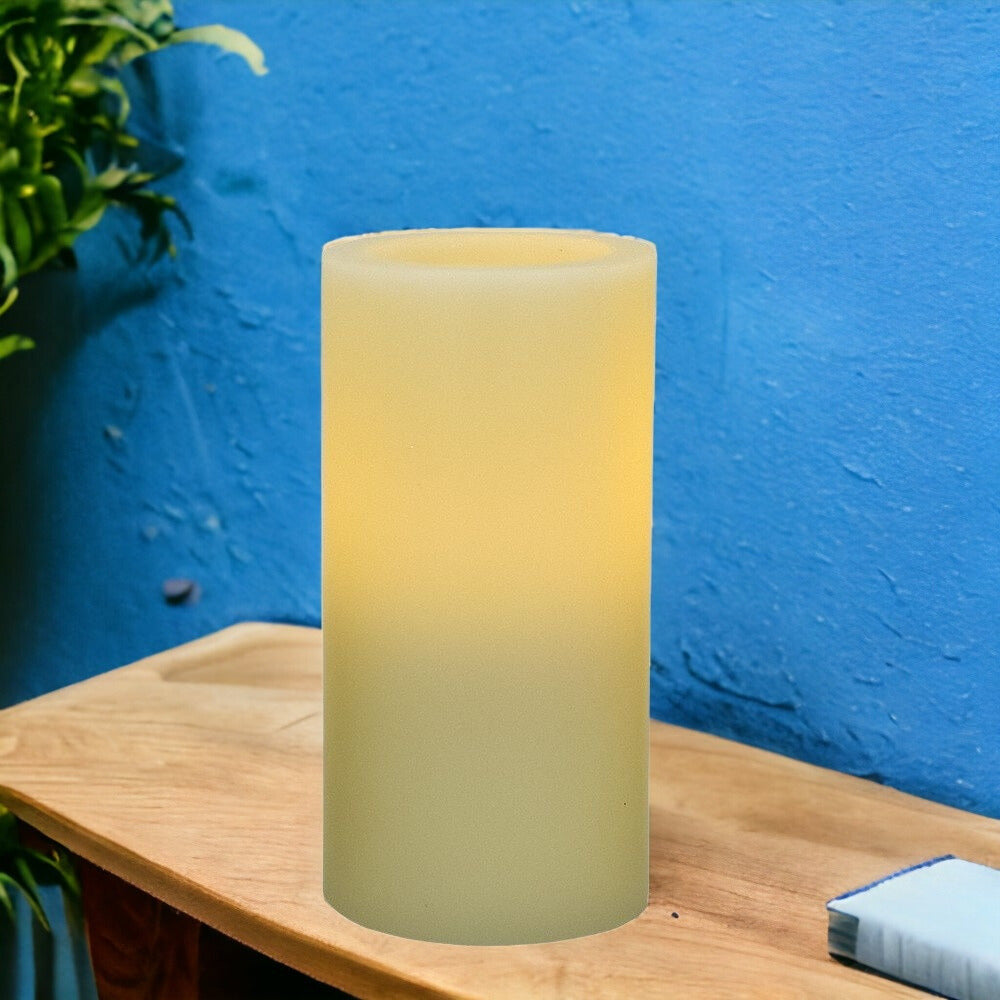 6" Ivory Flameless Pillar Candle