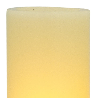 8" Ivory Flameless Pillar Candle