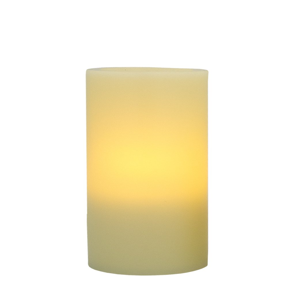 6" Ivory Flameless Pillar Candle