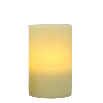 6" Ivory Flameless Pillar Candle