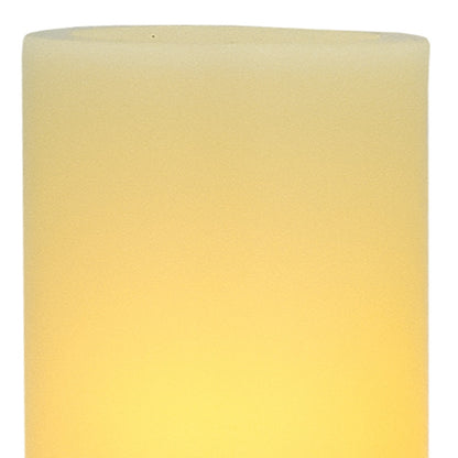 8" Ivory Flameless Pillar Candle