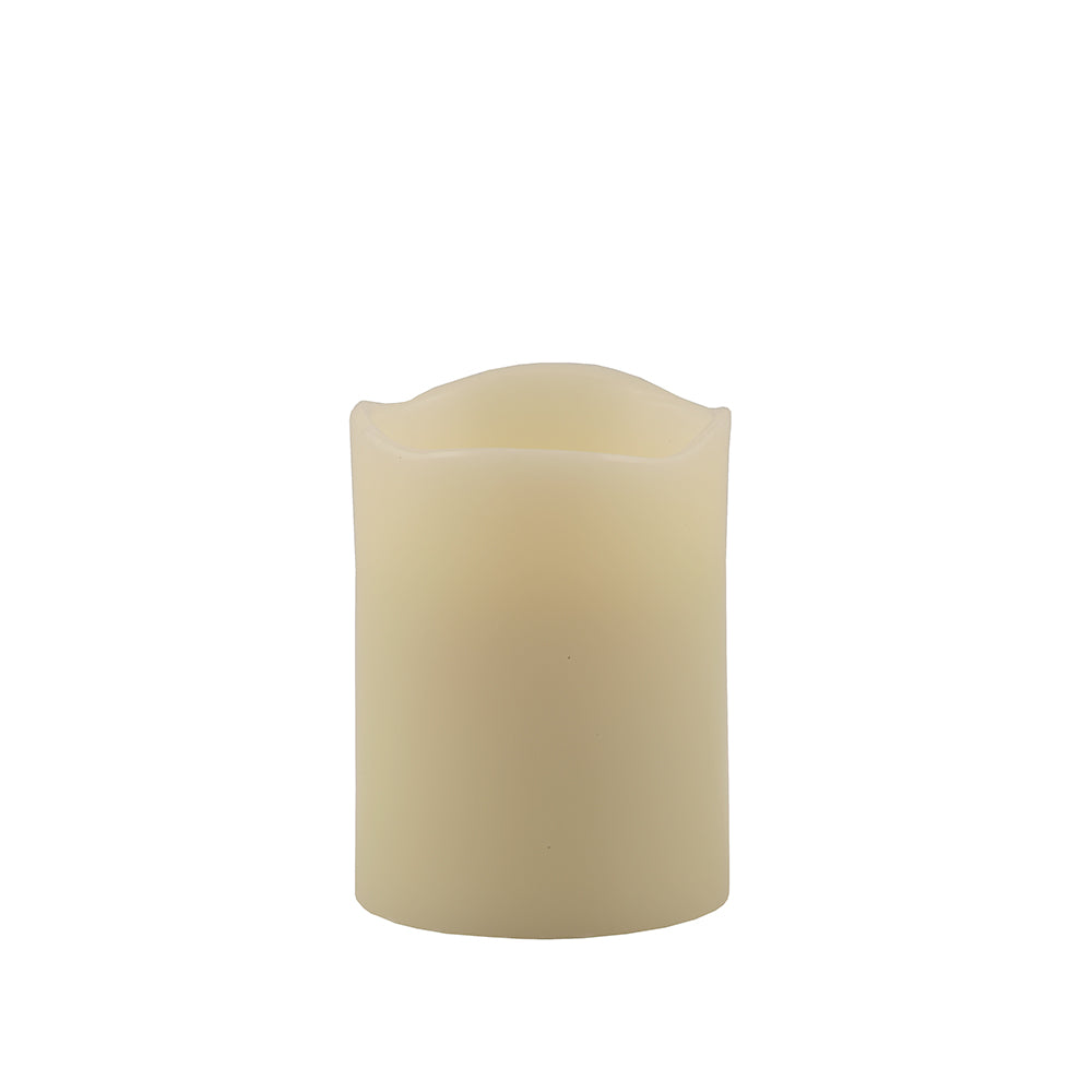 4" Ivory Flameless Pillar Candle