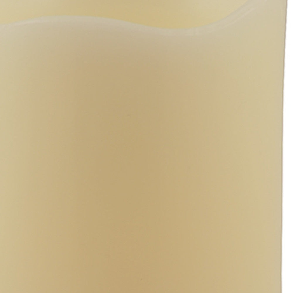 6" Ivory Flameless Pillar Candle