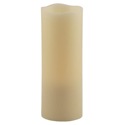 8" Ivory Flameless Pillar Candle